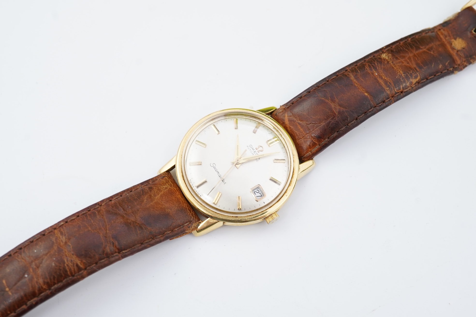 A gentleman's 1960's 18ct gold Omega Seamaster Automatic wrist watch